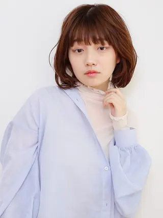 ミディアム カラー BASSA 下井草店のヘアスタイル