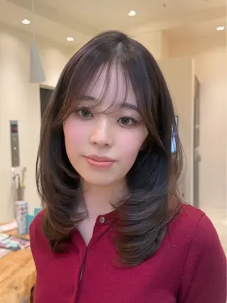ミディアム fitするカット♡/ 多幸感/ふうか◠‿◠のヘアスタイル