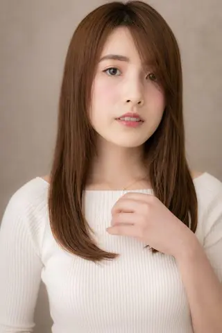 セミロング 阿部 雲母のヘアスタイル