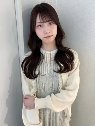 ロング 無料カットモデル💞 ピンク💞みどりのヘアスタイル