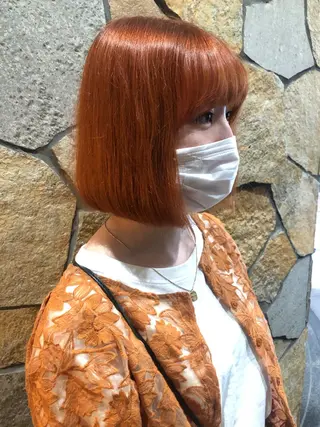 カラー white.梅田 デザインカラー🦄のヘアスタイル