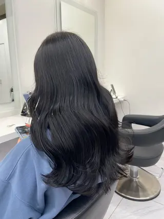 セミロング カラー ヘアアレンジ Over hair_ misakiのヘアスタイル