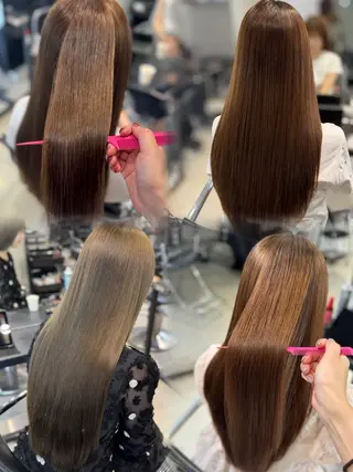 ロング カラー パーマ ヘアアレンジ 縮毛矯正特化✂︎ YUKAのヘアスタイル