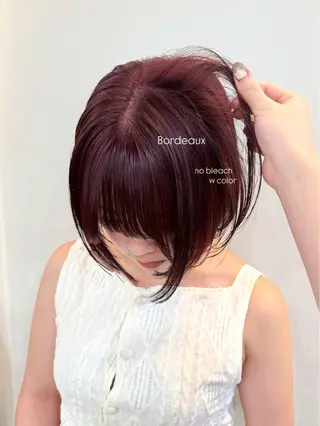 ショート カラー 松本優香/ボブ/ダ ブルカラー/髪質改善のヘアスタイル