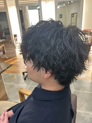 ショート パーマ メンズ メンズパーマ 髪質改善☆有馬のヘアスタイル