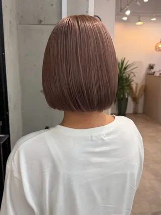ミディアム カラー SHOTO ハイトー ン/ブロンドカラーのヘアスタイル