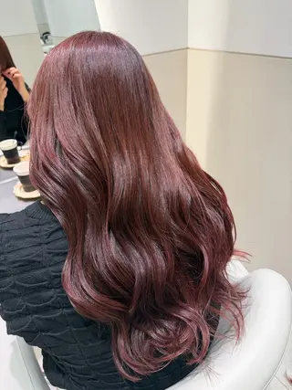 セミロング カラー ヘアアレンジ 🎀京都暖色/ 艶髪縮毛/funaのヘアスタイル