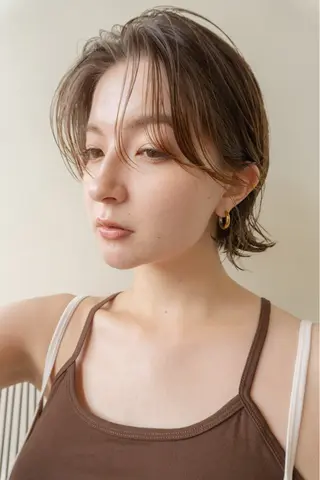 ショート カラー パーマ レイヤー／パーマ TAKUYAのヘアスタイル