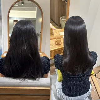 ロング パーマ RINNO🌷透明感 カラー/髪質改善のヘアスタイル