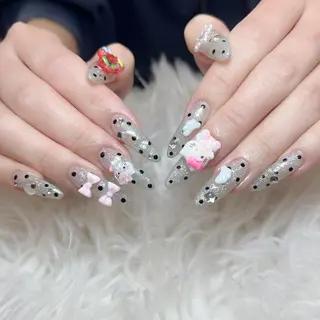 ネイル ANH ゴテゴテネイルのネイルデザイン