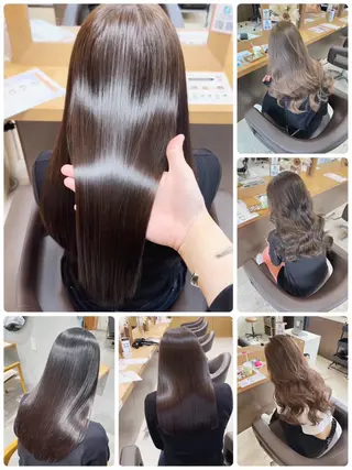 ロング レイヤー/くびれ/ 縮毛/チェレ金剛のヘアスタイル