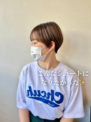 ショート 鳥越 一希のヘアスタイル