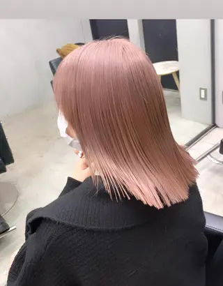 セミロング カラー 赤みゼロ/透明感 カラー🌿KANTAのヘアスタイル