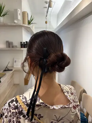 ミディアム ヘアアレンジ ️韓国ヘア/レイヤー カット❤️Yūkaのヘアスタイル