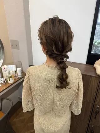 セミロング くすみベージュカラー 🪻HARUKAのヘアスタイル