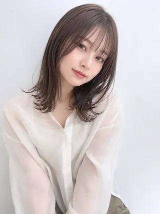 ミディアム clutchトモカ 艶髪/髪質改善🫧のヘアスタイル