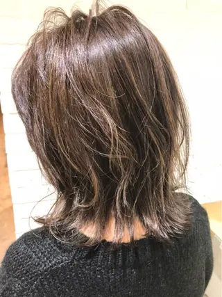 ミディアム カラー レイヤー/大人メンズ パーマ🌀 平島拓也のヘアスタイル