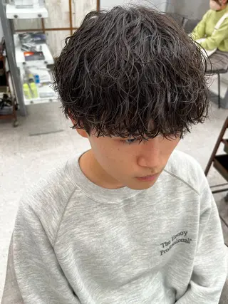 パーマ メンズ 🍐シャドウパーマ メンズ特化/守岡🍐のヘアスタイル