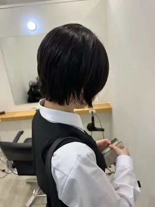 ショート レイヤー/ナチュラル 💐nao.のヘアスタイル