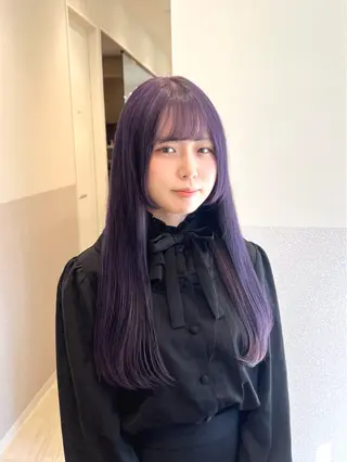 ロング カラー 🩵ブリーチカラー MIORI🩵のヘアスタイル