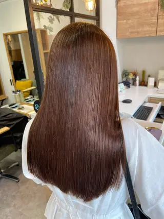ロング カラー うる艶カラー 顔周りカット♡ikuのヘアスタイル