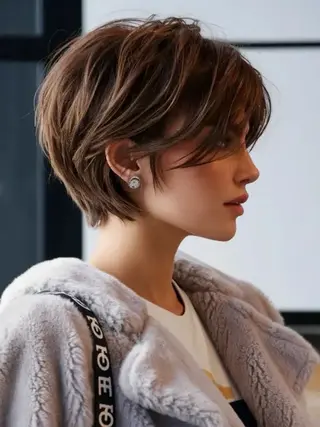 ショート レイヤーカット⭐️ ハッシュカット特化のヘアスタイル