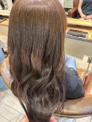 ロング カラー 古屋 澪 艶髪✨縮毛矯正のヘアスタイル