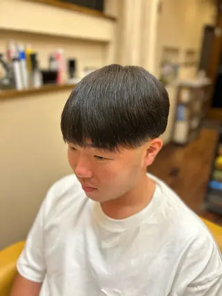ミディアム パーマ メンズ マスダ コウのヘアスタイル