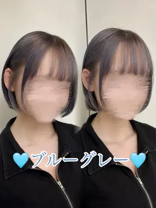 ショート カラー 🎀asumi🍓艶 髪🍓ハイトーン🎀のヘアスタイル