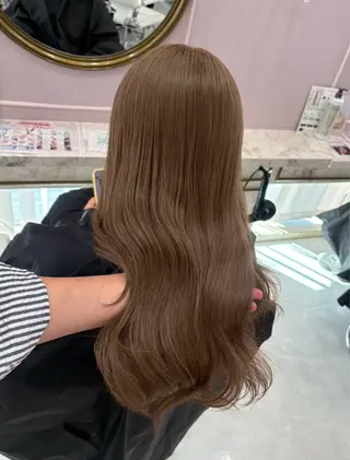 ロング 𝑅𝐸𝑁🎀✨/ 茶屋町/ベージュ♡のヘアスタイル