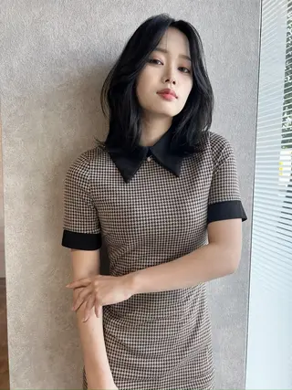 ミディアム カラー 城 慎太郎のヘアスタイル