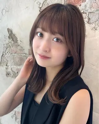 セミロング 🧡くびれヘア/前髪 顔周り🧡久原結衣のヘアスタイル