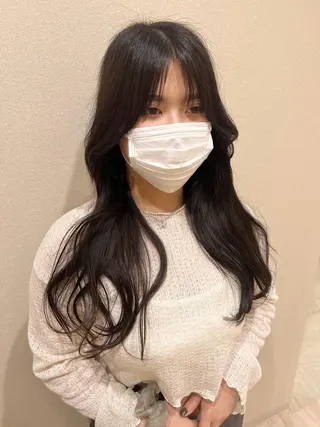 セミロング カラー 外国人対応 佐久間のヘアスタイル