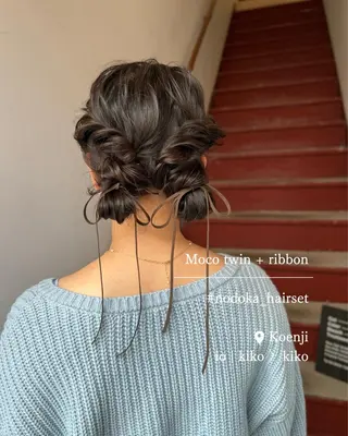 ミディアム ヘアアレンジ お呼ばれセット🕊️ 高円寺/太田和のヘアスタイル