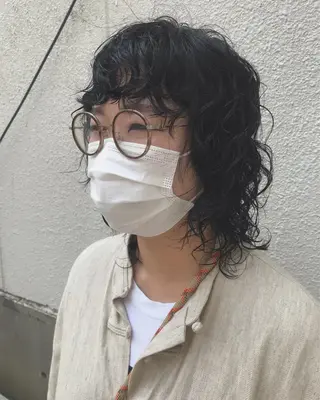 セミロング ayane⭐️ボブ・ ショート・パーマのヘアスタイル