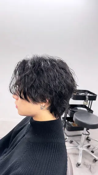 パーマ メンズ 並木 政太郎のヘアスタイル