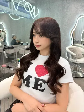 ロング カラー ヘアアレンジ 大宮縮毛矯正🩵 レイヤー 佐藤和のヘアスタイル