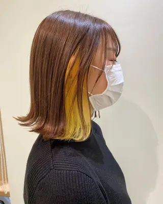 カラー ブロンド/ミックス カラー三毛猫Kaiのヘアスタイル