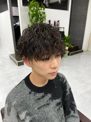 パーマ メンズ メンズ特化/マッシュ /HINATAのヘアスタイル