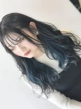 ミディアム カラー ビューティービースト 新宿のヘアスタイル