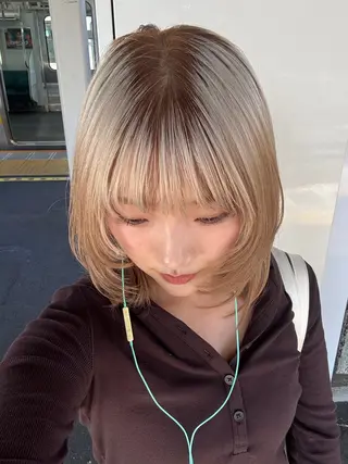 ミディアム 🍒透明感×艶カラー 🍒こなんのヘアスタイル