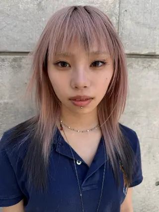 ミディアム オサナイ ユウタのヘアスタイル