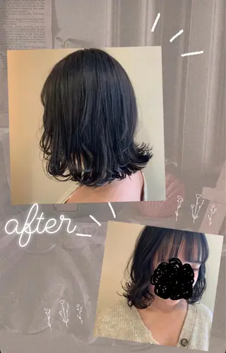 ミディアム 暖色/ブリーチカラー 🎀 M i k uのヘアスタイル