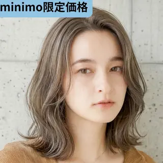 カラー ミディアム 桂嵩太｜顔周り レイヤー×艶髪のヘアスタイル