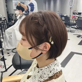 セミロング カラー パーマ ヘアアレンジ メンズ mona/ ストレートスタイル✨のヘアスタイル