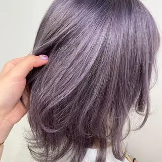 ミディアム カラー ヘアアレンジ 💕上野美容師☁ ブリーチ💖サワのヘアスタイル