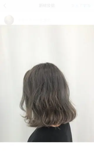 ミディアム カラー midori osawaのヘアスタイル