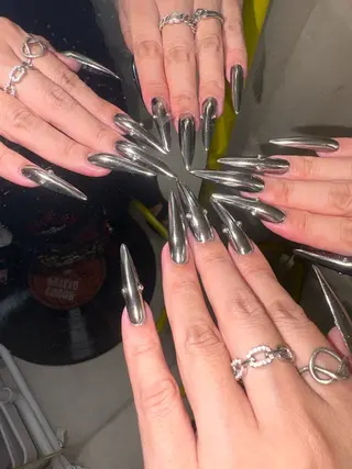 ネイル 33nail✴️栄 スミレ❇️Gel-xのネイルデザイン