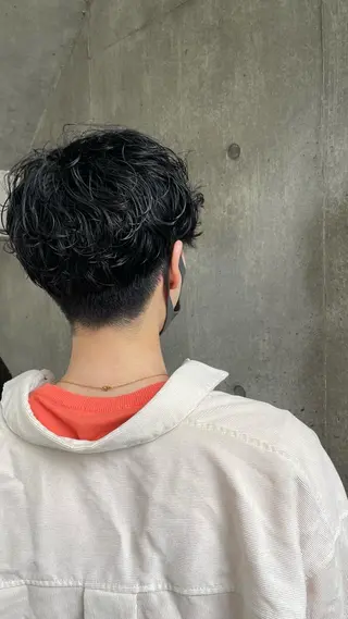 パーマ メンズ もりたみかこ 美容師お休み中のヘアスタイル