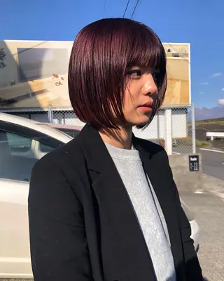 ショート カラー デザインカット🎨 ボブおざきのヘアスタイル